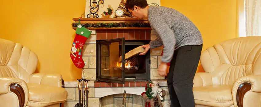 Rusted Metal Fireplace Restoration in Lauderdale Lakes, Florida