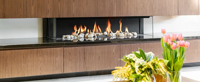 Double-height Fireplace Design Refurbishment in Lauderdale Lakes, Florida